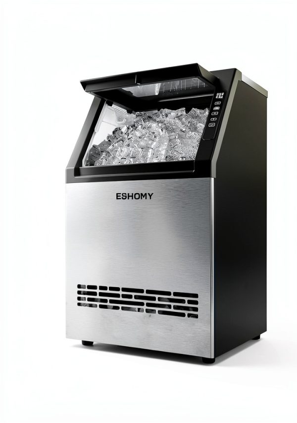 EUHOMY Commercial Ice Machine 100 lbs Daily Stainless Steel-1