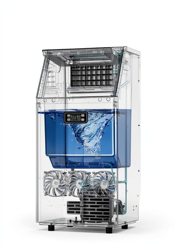 COWSAR Commercial Ice Machine Stainless Steel 100 lbs Daily-2