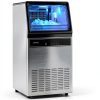 VEVOR Commercial Ice Machine Silver 130Lbs Daily Output-6