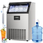 Lioncho Commercial Ice Machine 200lbs Daily Energy Saving-0