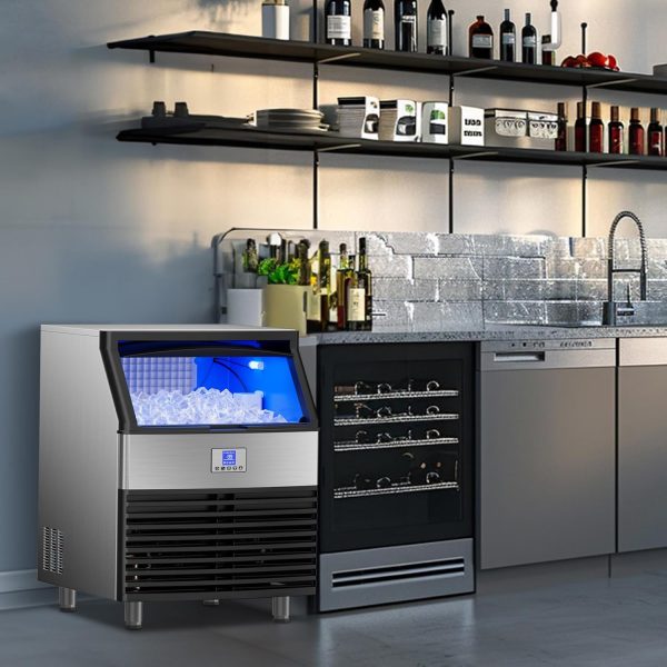 Mojgar Commercial Ice Machine 450LBS Stainless Steel-6