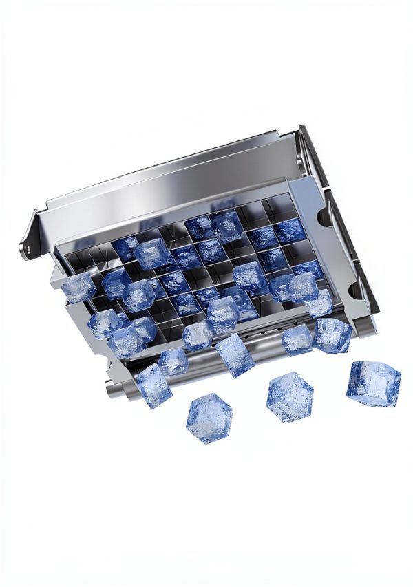 VEVOR Commercial Ice Machine Silver 130Lbs Daily Output-1
