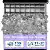 COWSAR Commercial Ice Machine Stainless Steel 100 lbs Daily-1