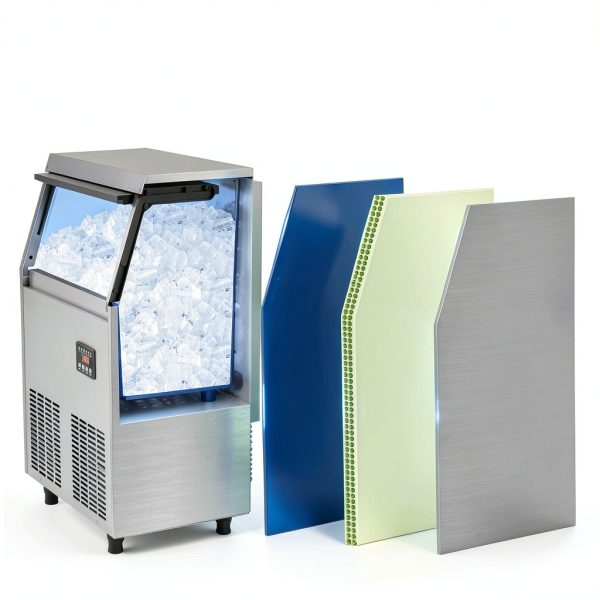 Coolski Commercial Ice Machine 100lb Daily Stainless Steel-6