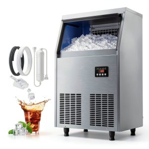 Coolski Commercial Ice Machine 100lb Daily Stainless Steel-0