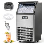 COWSAR Commercial Ice Machine Stainless Steel 100 lbs Daily-0