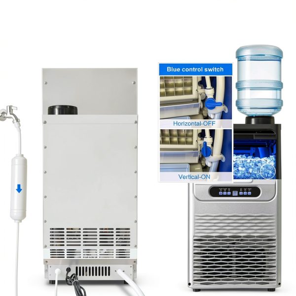 Amzgachfktch Commercial Ice Machine 100lbs Daily Self-1