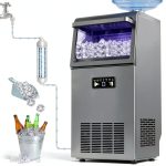 AMADVI Commercial Ice Maker Stainless Steel Fast Ice-0