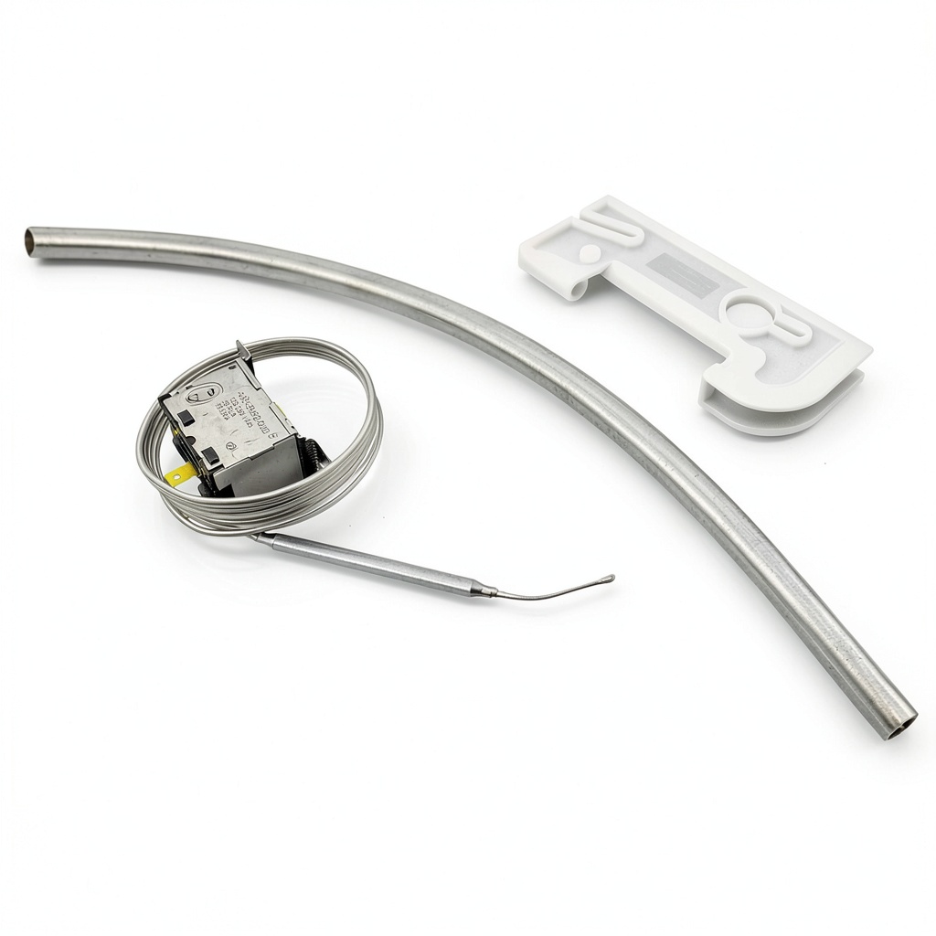 IMM bin thermostat kit installed in a Hoshizaki ice machine