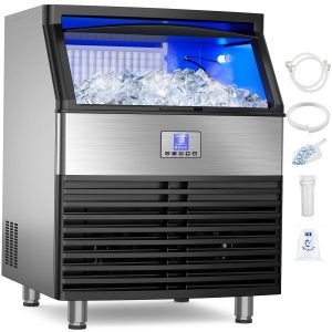 Mojgar Commercial Ice Machine 450LBS Stainless Steel-0