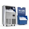 Coolski Commercial Ice Machine 100lb Daily Stainless Steel-2