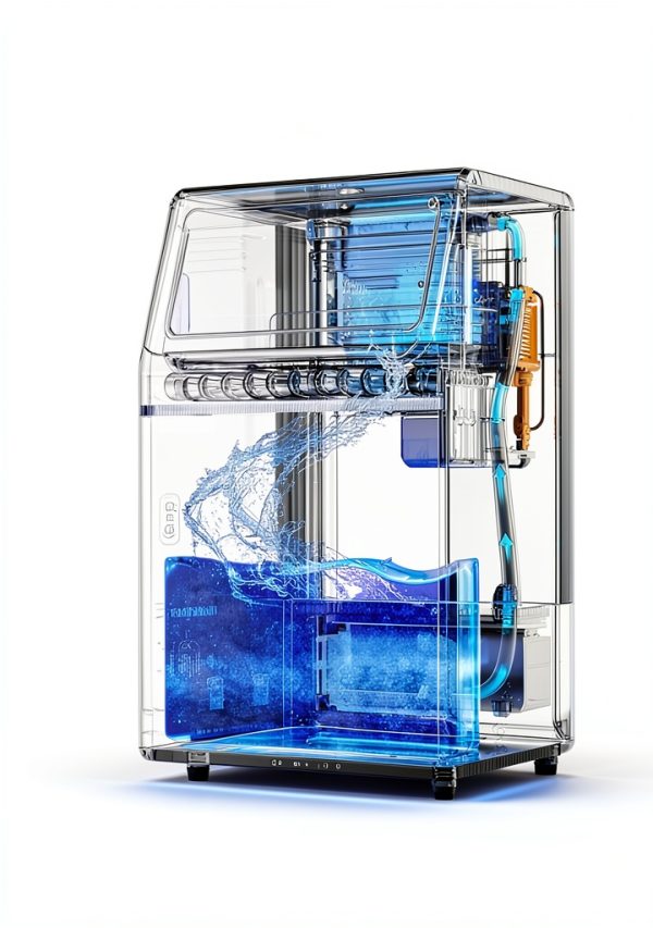 VEVOR Commercial Ice Machine Silver 130Lbs Daily Output-3