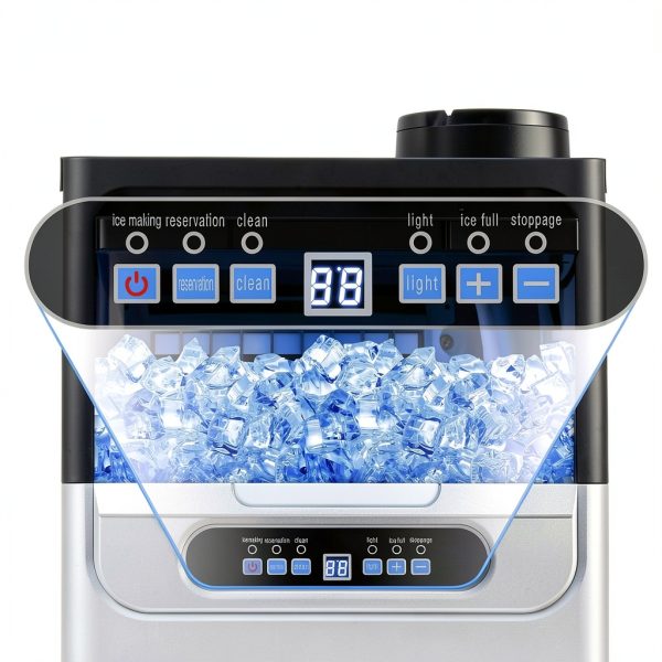 Amzgachfktch Commercial Ice Machine 100lbs Daily Self-2