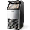 EUHOMY Commercial Ice Machine 100 lbs Daily Stainless Steel-0