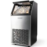 EUHOMY Commercial Ice Machine 100 lbs Daily Stainless Steel-0
