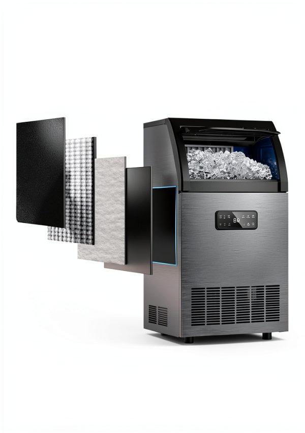 EUHOMY Commercial Ice Machine High Efficiency Stainless-6