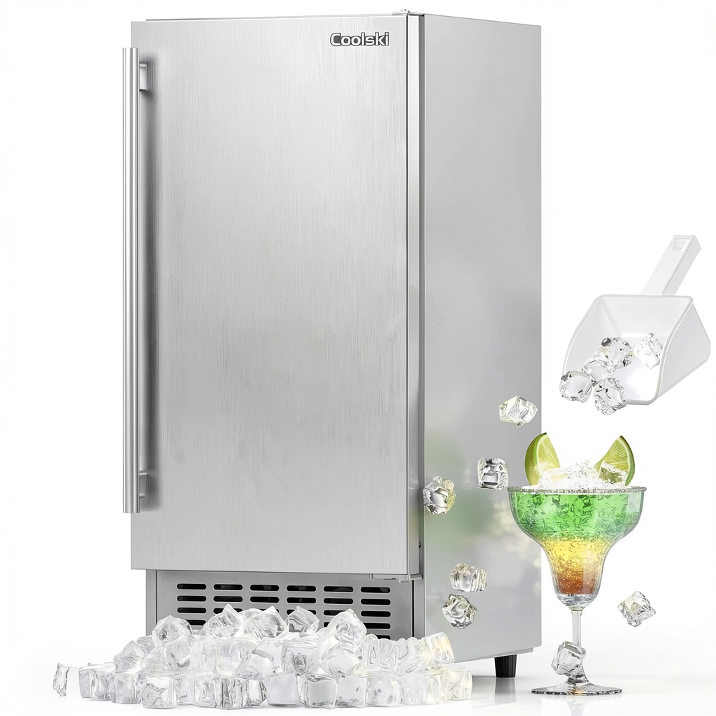 Coolski ice machine in a commercial kitchen setting
