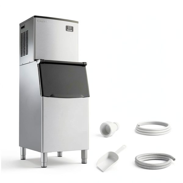 Euhomy Commercial Ice Maker Silver 500lb Daily-7