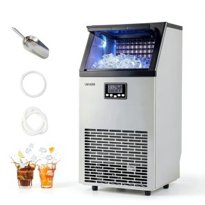 VEVOR Commercial Ice Maker 100 lbs 24H Single Water Inlet-0