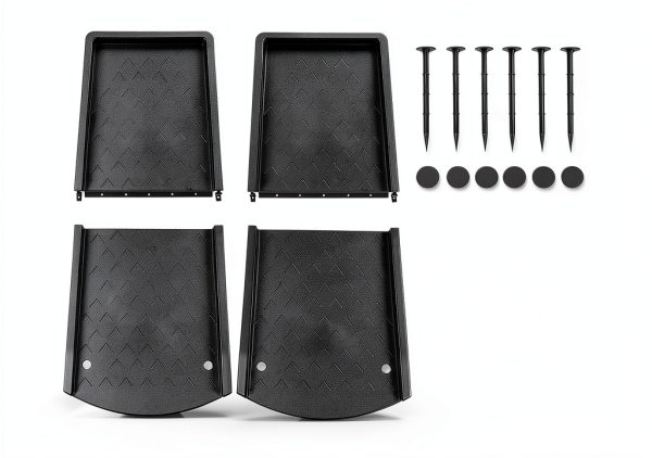 Gutter Downspout Extension 2 Pack Black Jamphaza Splash Block-3