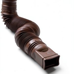 Amerimax Brown Flexible Downspout Extension Connector 55in Vinyl-0