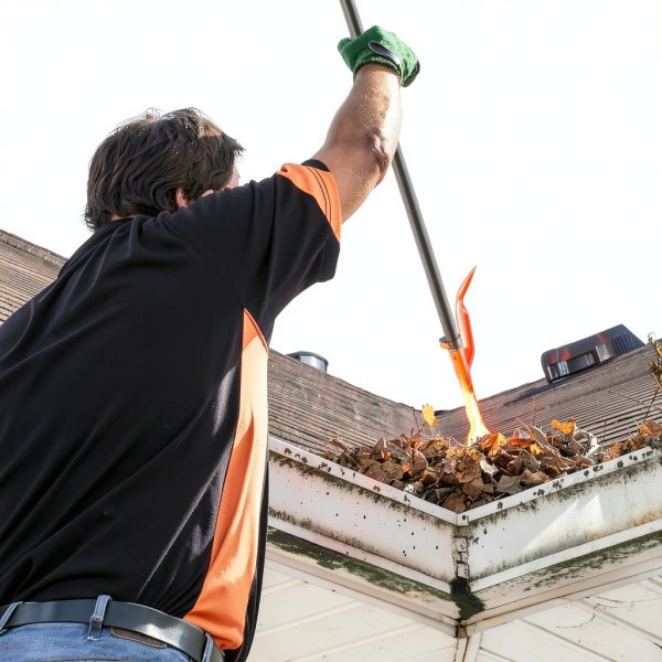 Gutter Cleaning Tool KINGLEV HT095 Orange Rake with Threaded Guard-6