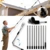 Gutter Cleaning Tool Krbnk 13FT Adjustable Pole with 180 Swivel Head-0