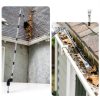 Gutter Cleaning Tool Krbnk 13FT Adjustable Pole with 180 Swivel Head-3
